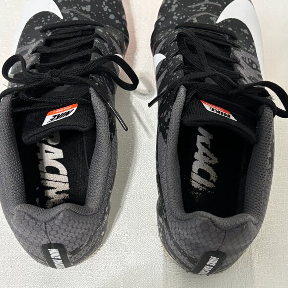 Nike Zoom Rival S 907565-008 Black Gray Paint Splatter Women's 8.5 Racing Cleats - Picture 7 of 16
